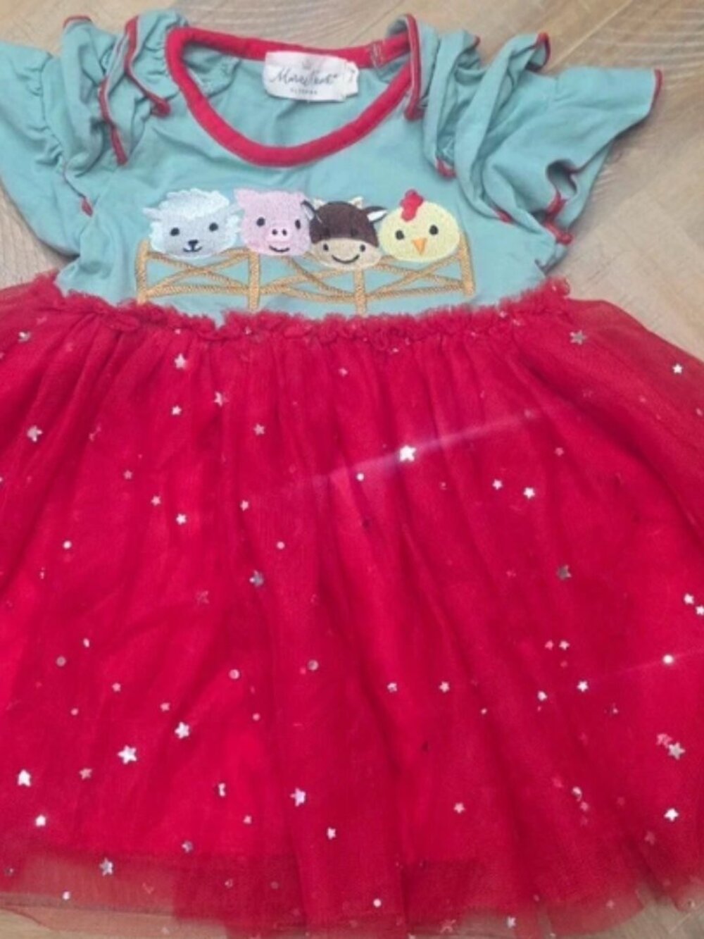 Maria Nicole Christmas Holiday Tulle Dress 9M
